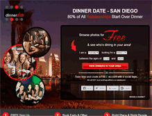 Tablet Screenshot of dinnerdate.com